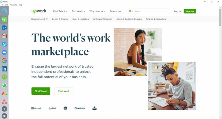 Upwork Review Screenshot